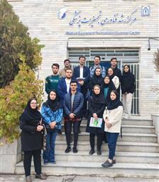 بازدید دانشجویان دانشکده از پارک علم و فناوری و مرکز رشد تجهیزات پزشکی