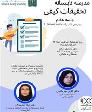 برگزاری جلسه هفتم مدرسه تابستانه تحقیقات کیفی