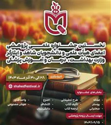 اولین جشنواره علمی و پژوهشی اعضای هیئت علمی و دانشجویان شاهد و ایثارگر